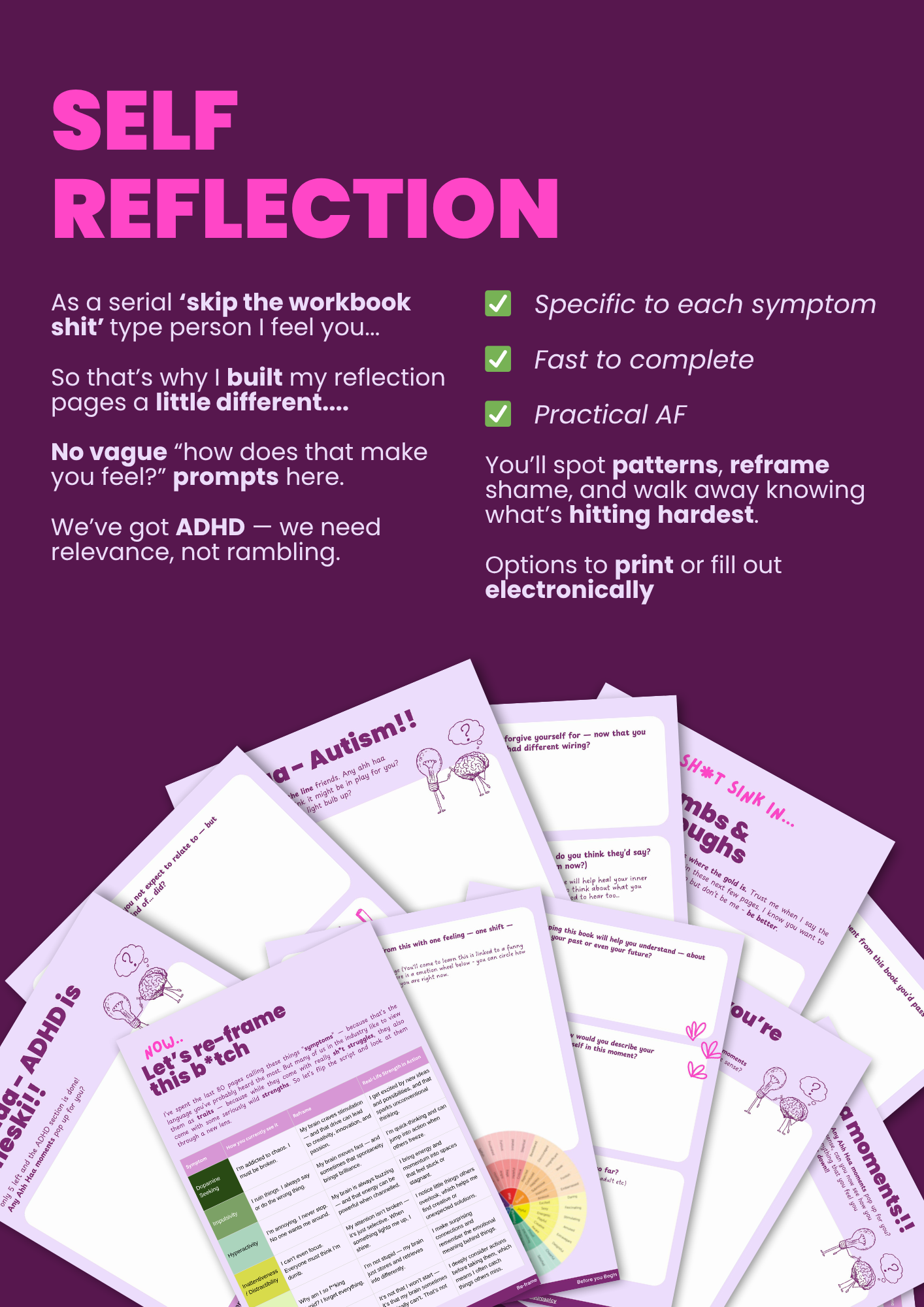 22 ADHD + Autism Symptoms Made Simple - E-Book