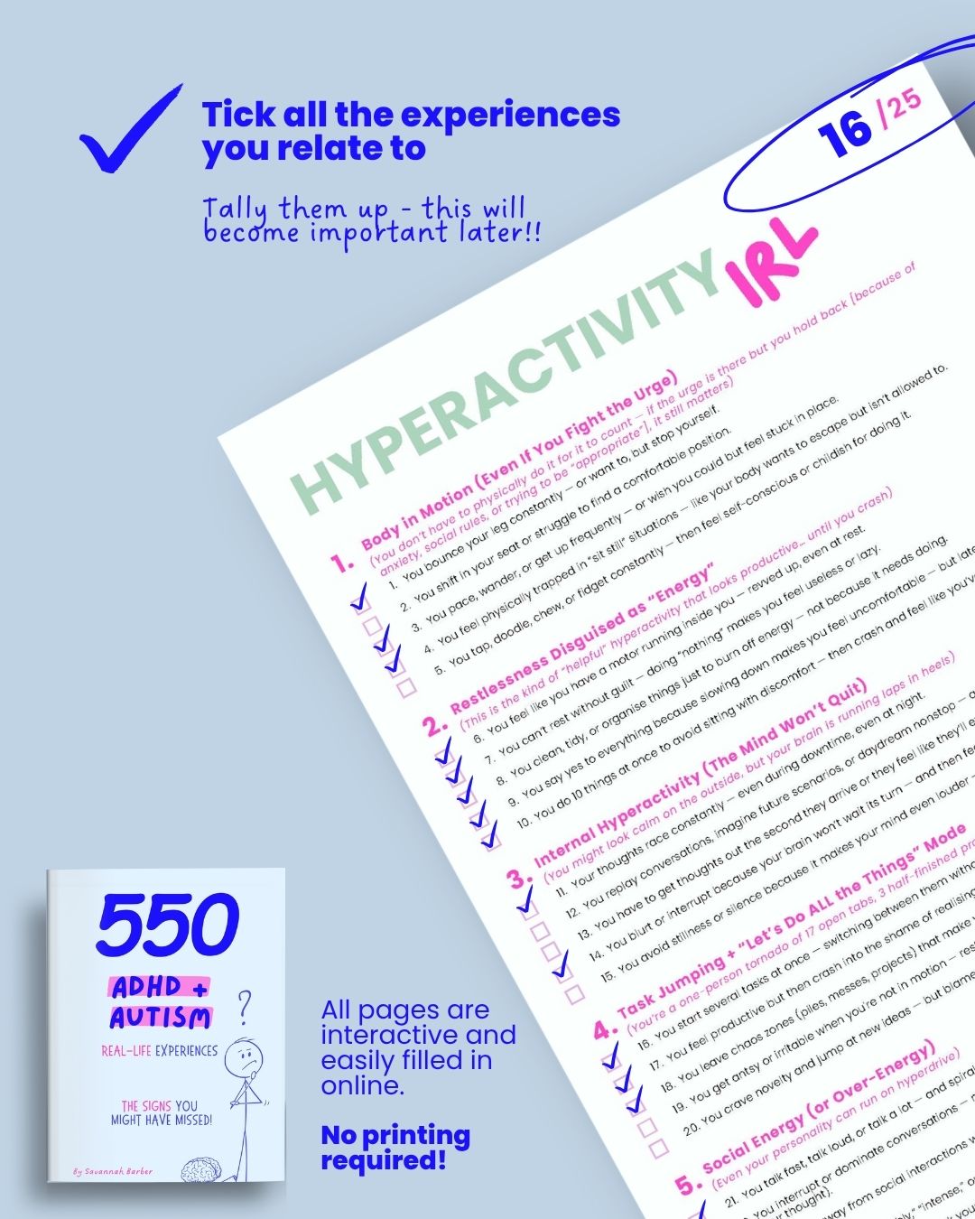 Pre-Diagnosis Workbook - BUNDLE