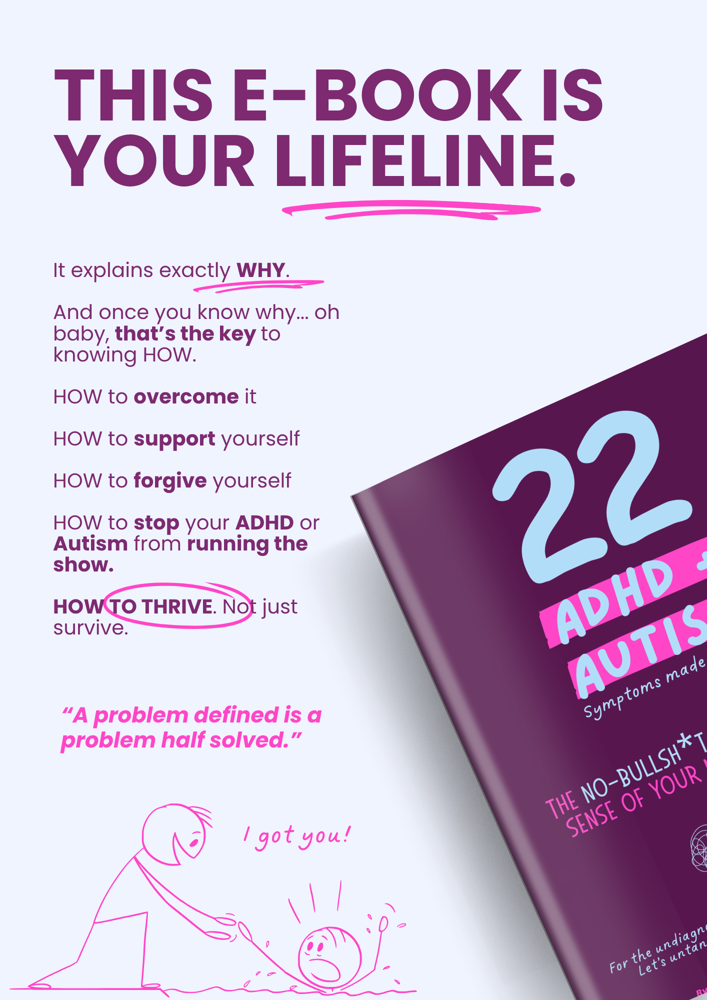 22 ADHD + Autism Symptoms Made Simple - E-Book