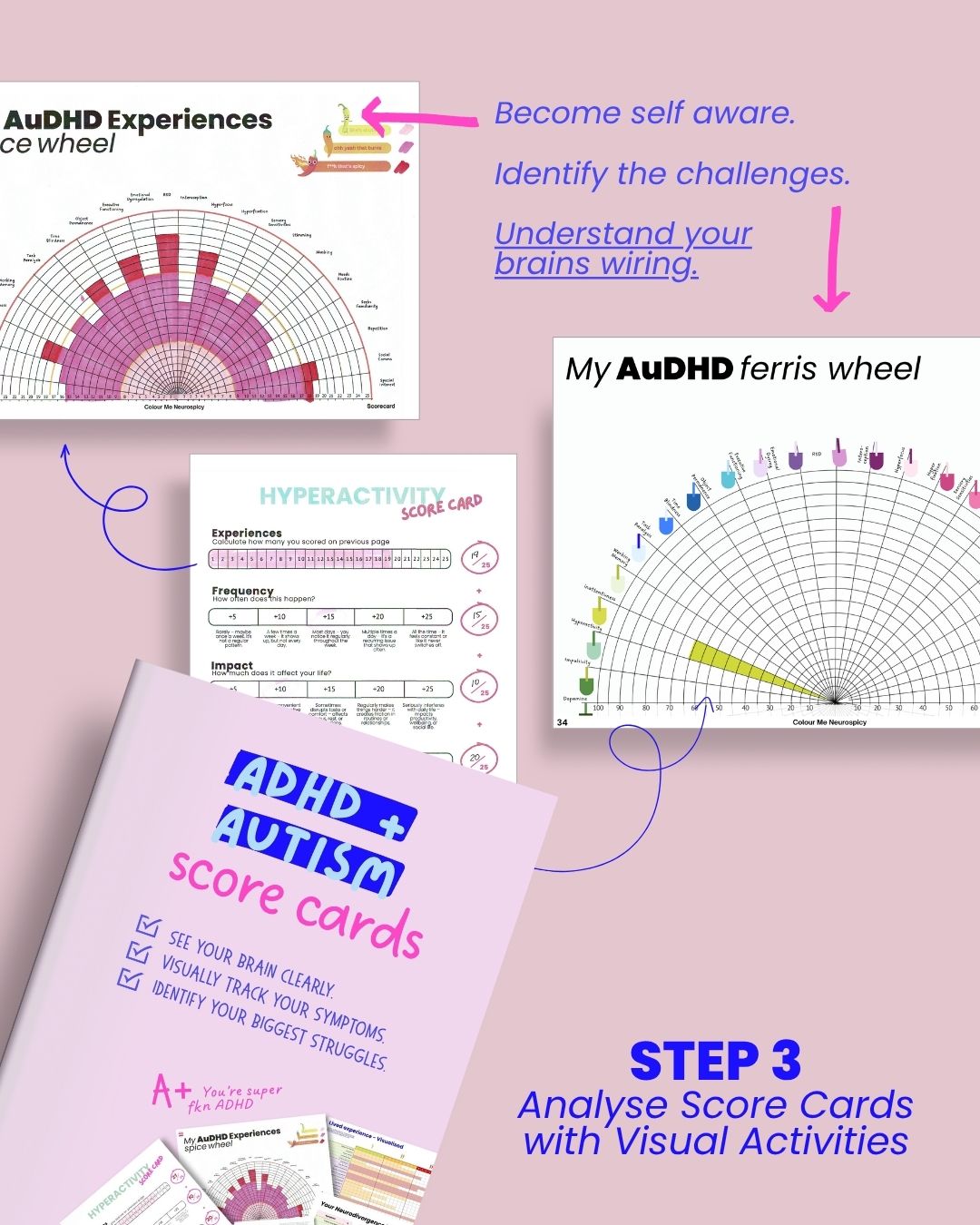 ADHD + Autism Score Card Pack
