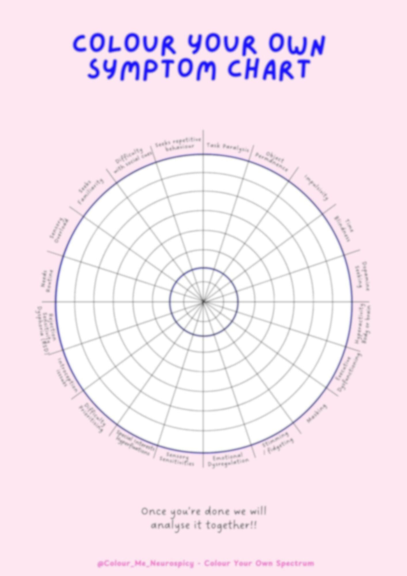 Colour Your Own Spectrum Chart - Printable