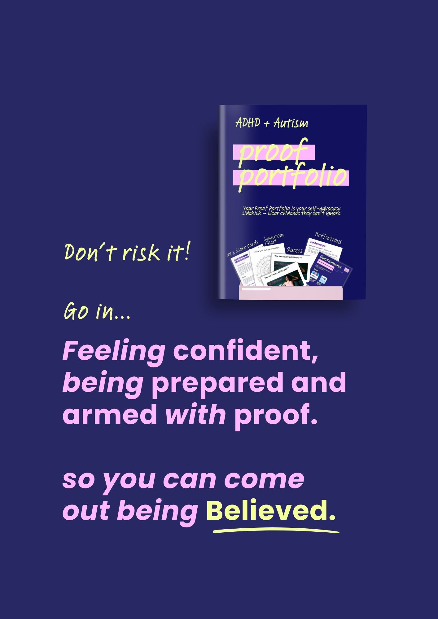 Proof Portfolio for ADHD & Autism E-Book