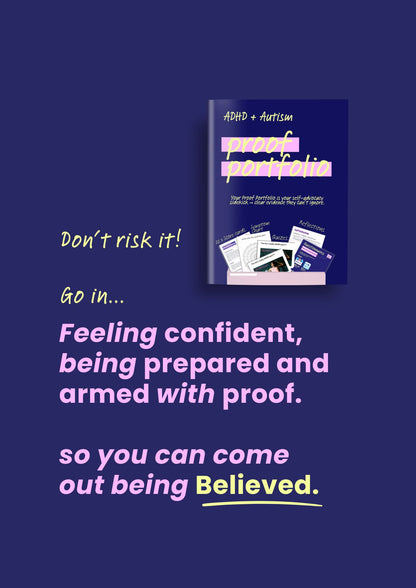 Proof Portfolio for ADHD & Autism E-Book