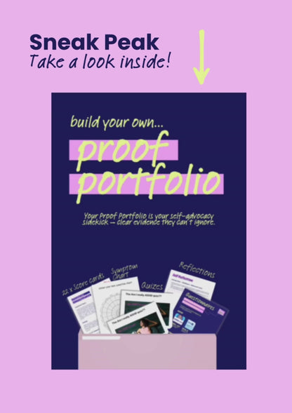 Proof Portfolio for ADHD & Autism E-Book